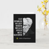 Arthur Schopenhauer Filosofie Quote Verjaardag Feb Kaart (Gele Bloem)