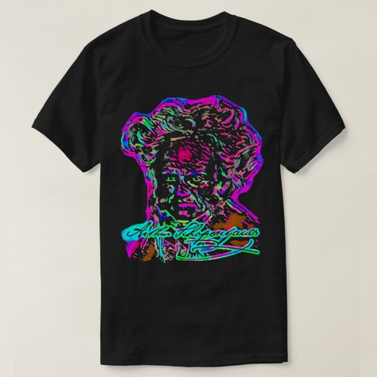 Arthur Schopenhauer German Philosopher Premium T S T-shirt (Design voorkant)