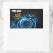 Arthur Schopenhauer Inspirerend citaat "Veranderin Rechthoekige Sticker (Tas)