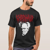 Arthur Schopenhauer - Metal Philosopher Classic T- T-shirt (Voorkant)