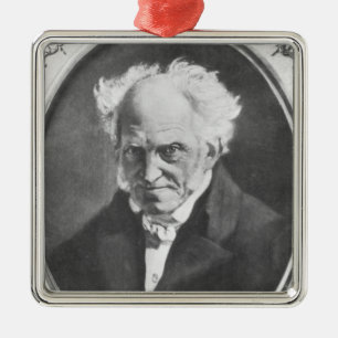 Arthur Schopenhauer Metalen Ornament