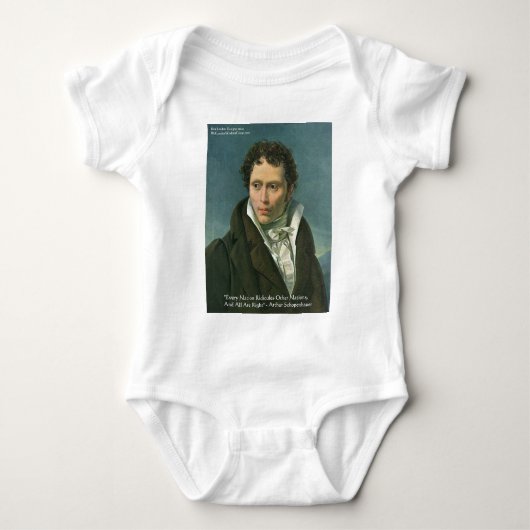 Arthur Schopenhauer "Naties bespotten" Citaat Cade Romper (Voorkant)