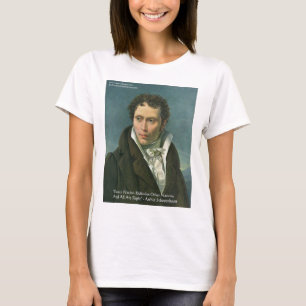 Arthur Schopenhauer "Naties bespotten" Citaat Gesc T-shirt