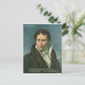 Arthur Schopenhauer "Nations Ridicule" citaat Gift Briefkaart (Staand voorkant)