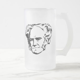 Arthur Schopenhauer Portrait Matglas Bierpul
