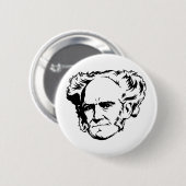 Arthur Schopenhauer Portrait Ronde Button 5,7 Cm (Voorkant /achterkant)
