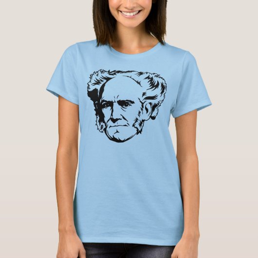 Arthur Schopenhauer Portrait T-shirt (Voorkant)