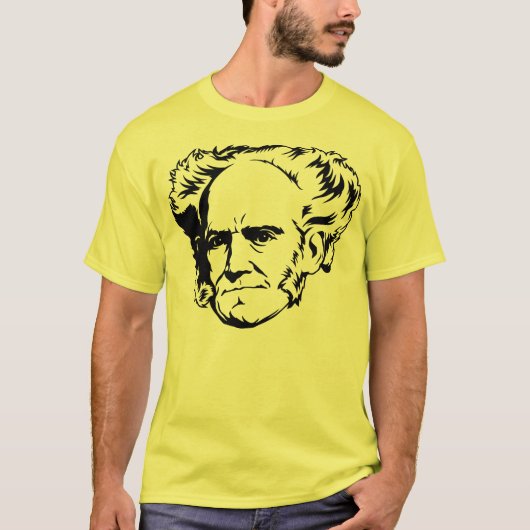 Arthur Schopenhauer Portrait T-shirt (Voorkant)
