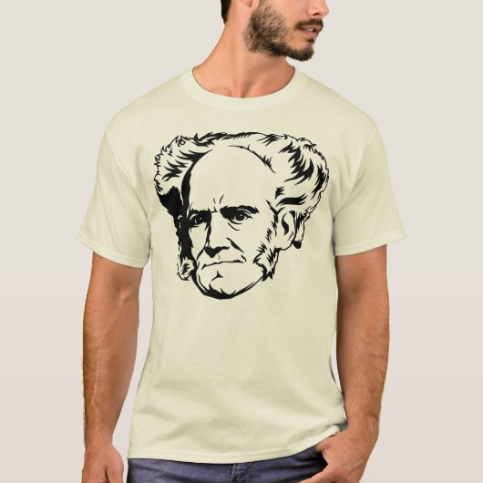 Arthur Schopenhauer Portrait T-shirt (Voorkant)