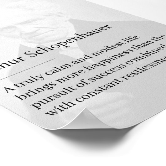 Arthur Schopenhauer Poster de citas inspiradoras (Hoek)