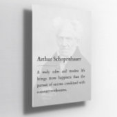 Arthur Schopenhauer Poster de citas inspiradoras