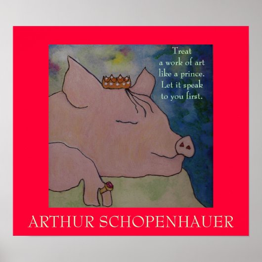 Arthur Schopenhauer Quote - POSTER (Voorkant)