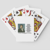 Arthur Schopenhauer Talent Versus Genius Quote Pokerkaarten (Achterkant)