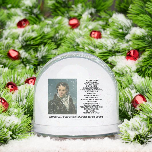 Arthur Schopenhauer Talent Versus Genius Quote Sneeuwbol (Kerstmis)