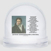 Arthur Schopenhauer Talent Versus Genius Quote Sneeuwbol (Achterkant)
