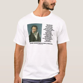Arthur Schopenhauer Talent Versus Genius Quote T-shirt