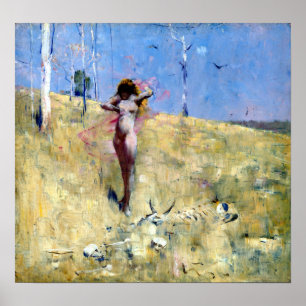 Arthur Streeton De geest van de droogte Poster