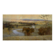 Arthur Streeton - 'still_glides_the stream, and_sh