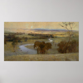Arthur Streeton - 'still_glides_the stream, and_sh Poster