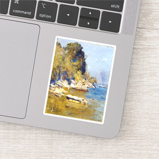 Arthur Streeton uit mijn kamp (Sirius Cove) Sticker (Detail)