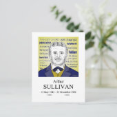 Arthur Sullivan Briefkaart (Staand voorkant)
