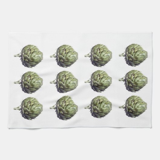 Arthur the Artichoke print keukenhanddoek (Horizontaal)