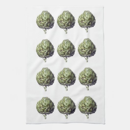 Arthur the Artichoke print keukenhanddoek (Verticaal)