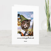 Arthur Thiele - Bavarian Alps Cat Kaart (Achterkant)