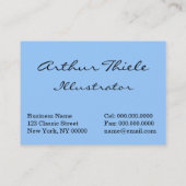 Arthur Thiele - Bavarian Alps Cat Visitekaartje (Achterkant)