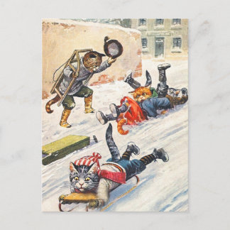 Arthur Thiele - Bloedende Antropomorfe Katten Briefkaart
