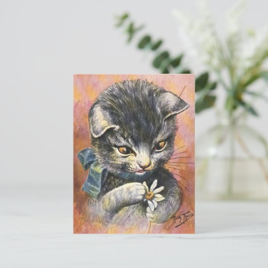 Arthur Thiele - Cat in Love Briefkaart (Staand voorkant)