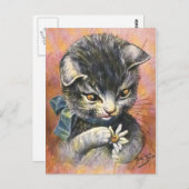 Arthur Thiele - Cat in Love Briefkaart (Voorkant / Achterkant)
