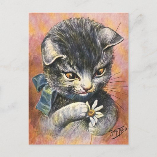 Arthur Thiele - Cat in Love Briefkaart (Voorkant)