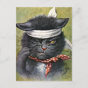 Arthur Thiele - Cat with Toothaches Briefkaart