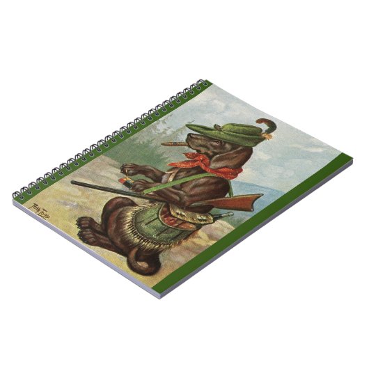 Arthur Thiele Comic Hunting Dog Spiral Notitieboek (Linkerzijde)
