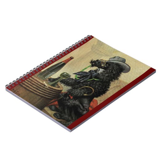 Arthur Thiele Comic Poodle bij Pub Spiral Notitieb Notitieboek (Linkerzijde)