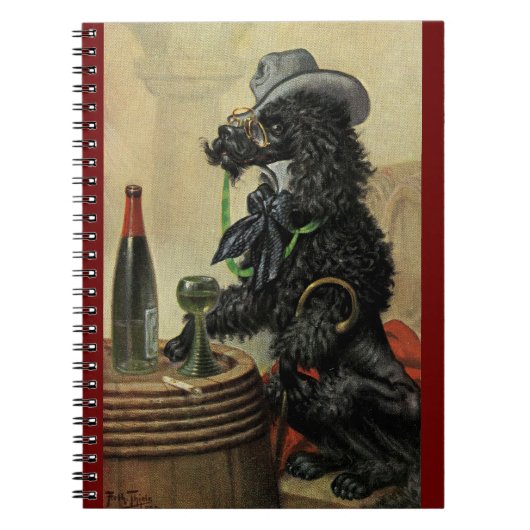 Arthur Thiele Comic Poodle bij Pub Spiral Notitieb Notitieboek (Voorkant)