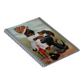 Arthur Thiele Dachshund stelt spiraal Notitieboek  (Rechterzijde)