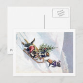 Arthur Thiele - Katten Breng een kerstboom mee naa Feestdagenkaart (Voorkant / Achterkant)