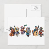 Arthur Thiele - Katten die muziekinstrumenten spel Briefkaart (Voorkant / Achterkant)