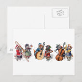Arthur Thiele - Kattenorkest in de sneeuw Briefkaart (Voorkant / Achterkant)