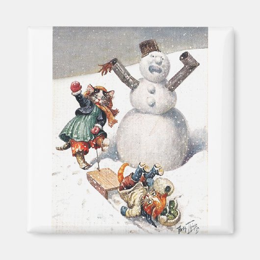 Arthur Thiele - Kittens Neem een Tumble in de Snee Magneet (Voorkant)
