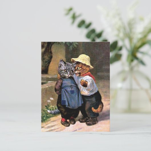 Arthur Thiele - liefdevolle landkatten Briefkaart (Staand voorkant)