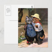 Arthur Thiele - liefdevolle landkatten Briefkaart (Voorkant / Achterkant)