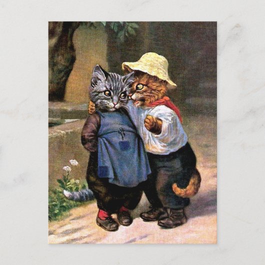 Arthur Thiele - liefdevolle landkatten Briefkaart (Voorkant)