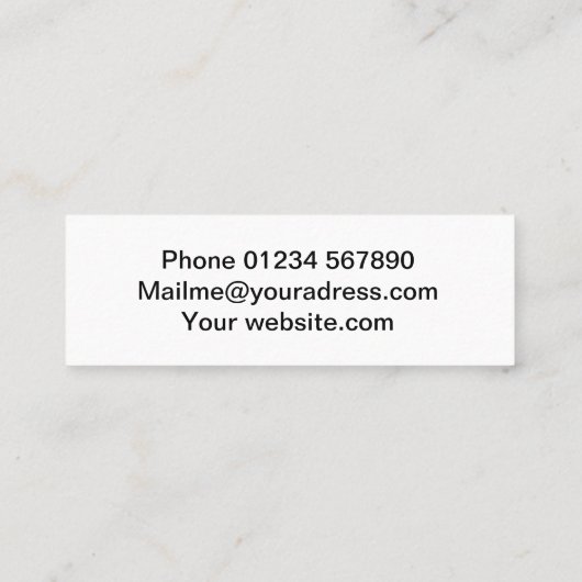 Arthur Visitekaartje (Achterkant)