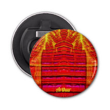 ARTHUR ~ WEIRD Red Yellow and Pink 3D Fractal ~