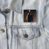 Arthur Wellesley Duke of Wellington Vierkante Button 5,1 Cm (In situ)