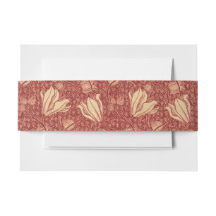 Arthur Wilcock The Lily Vintage Bloem Rood Patroon Uitnodigingen Wikkel