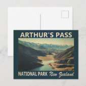 Arthur's Pass National Park New Zealand  Briefkaart (Voorkant / Achterkant)